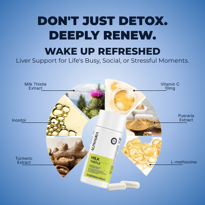 Milk Thistle Silymarin Complex – Liver Detox & Digestive Cleanse with Turmeric & Kudzu Root