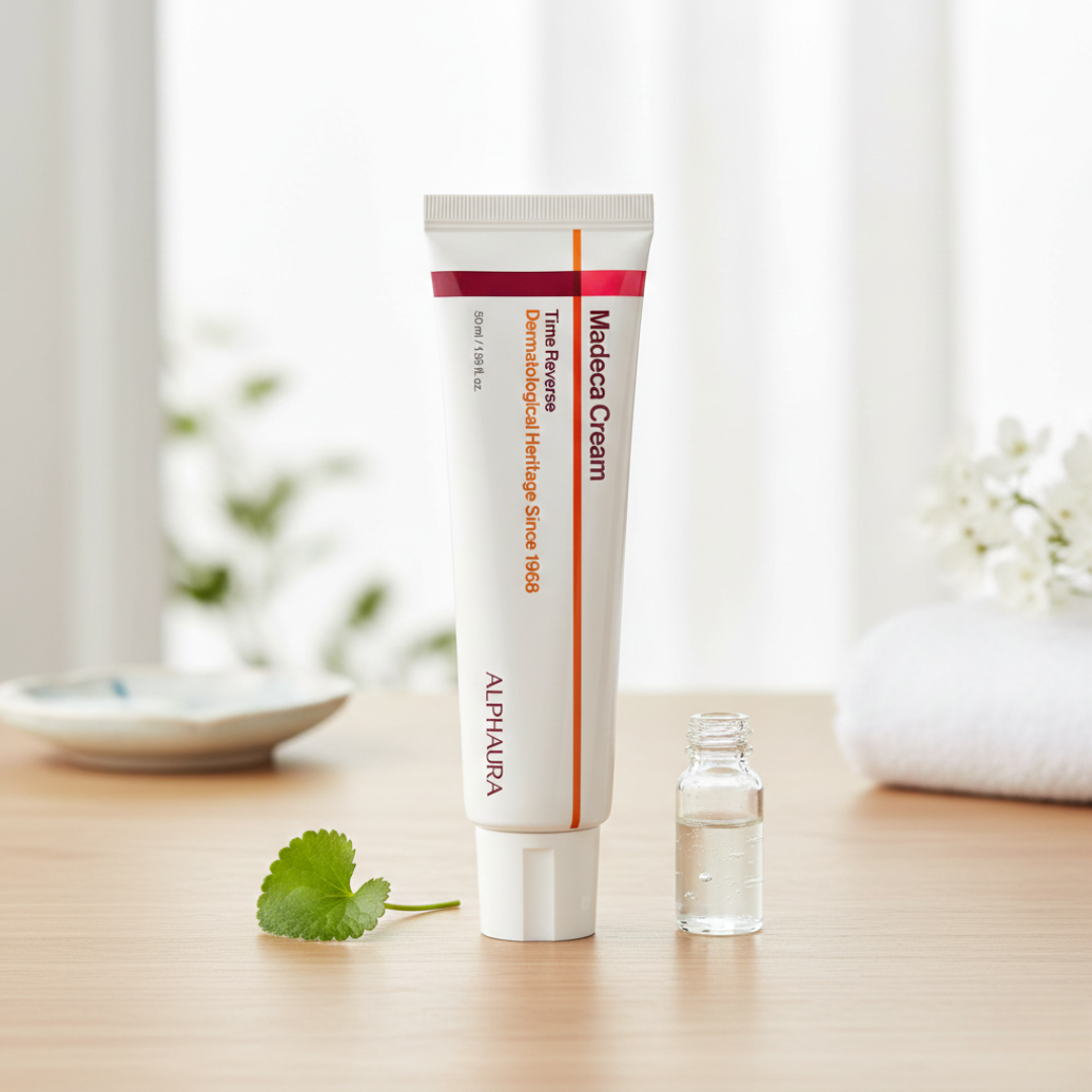 Madeca Cream Time Reverse - Anti-Aging Cica Moisturizer with Hyaluronic Acid