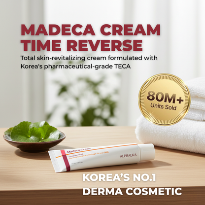 Madeca Cream Time Reverse - Anti-Aging Cica Moisturizer with Hyaluronic Acid